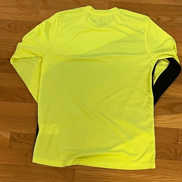 Adidas Boy's goalie shirt Neon Yellow and Black Long Sleeve - Picture 3 of 3